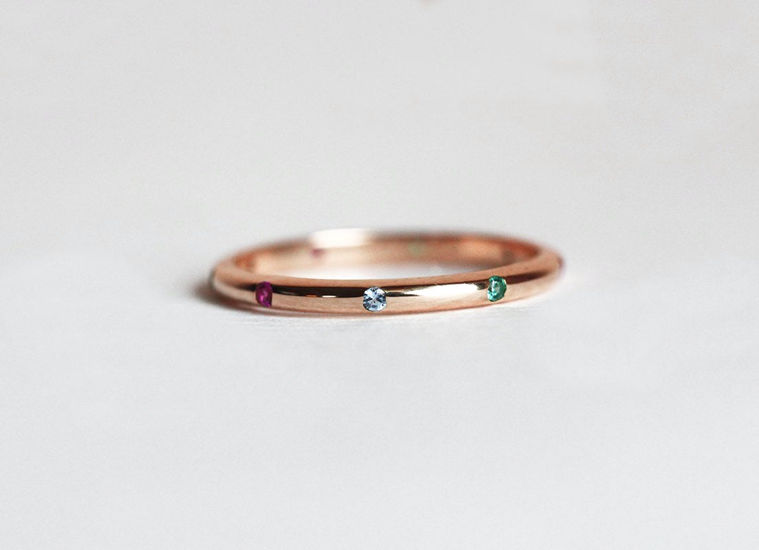 Birthstone Ring, Vedding Ring-Capucinne