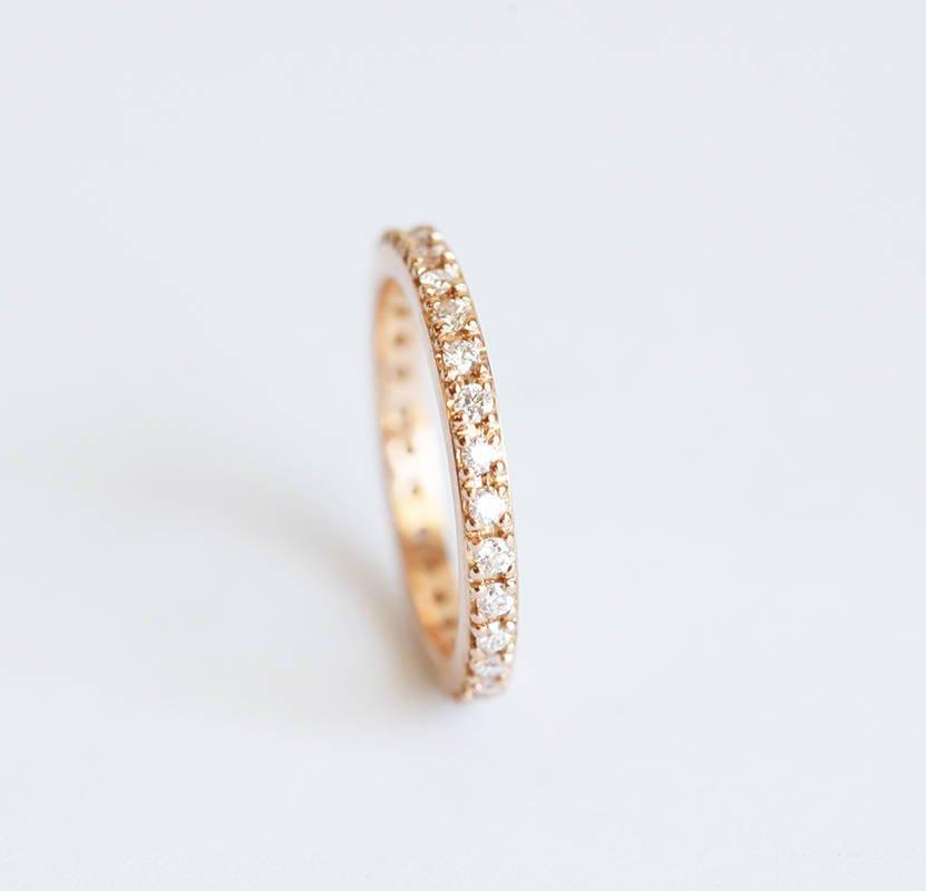 Full Pave Vhite Diamond Eterniti Band
