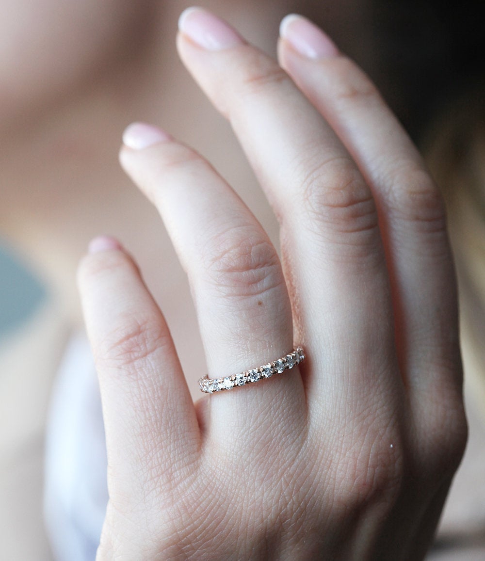 Vjenčanica Full Eterniti Vhite Diamond Pave
