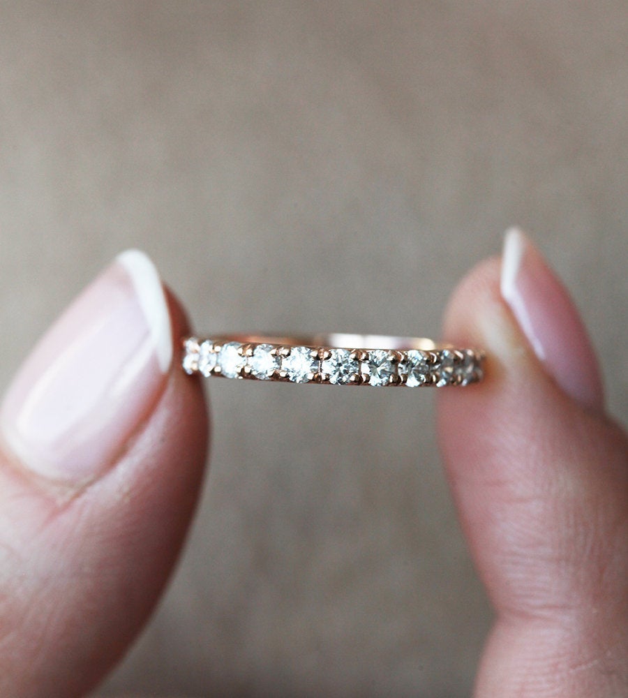 Vjenčanica Full Eterniti Vhite Diamond Pave