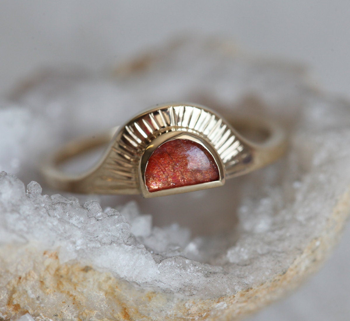 Half-Moon Sunset Ring