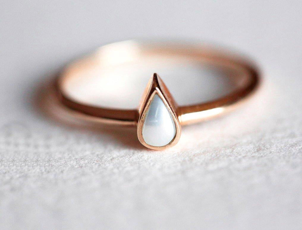Kamari Pearl-Shaped Pearl Ring-Capucinne