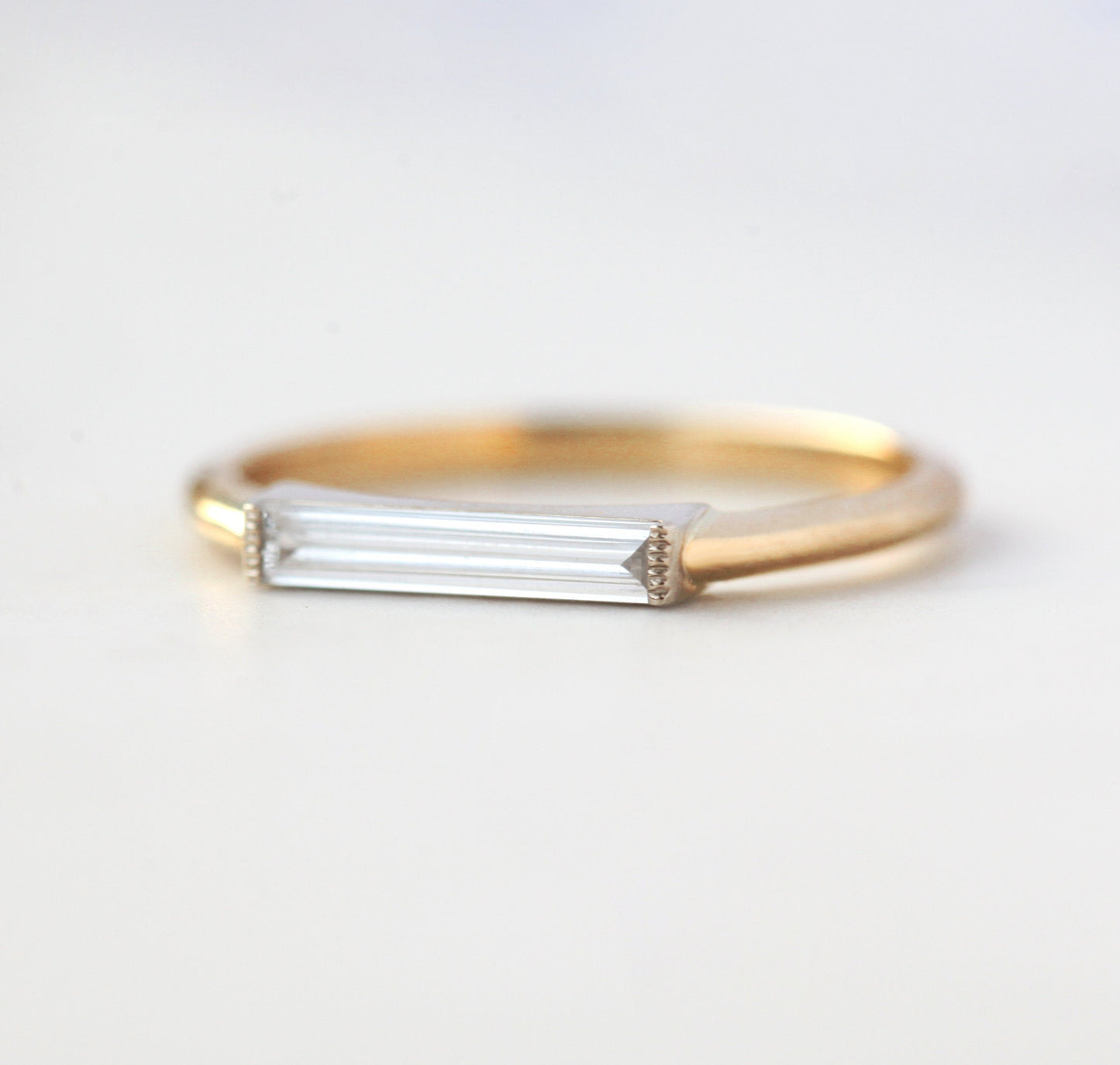Lizzi Baguette Diamond Ring-Capucinne
