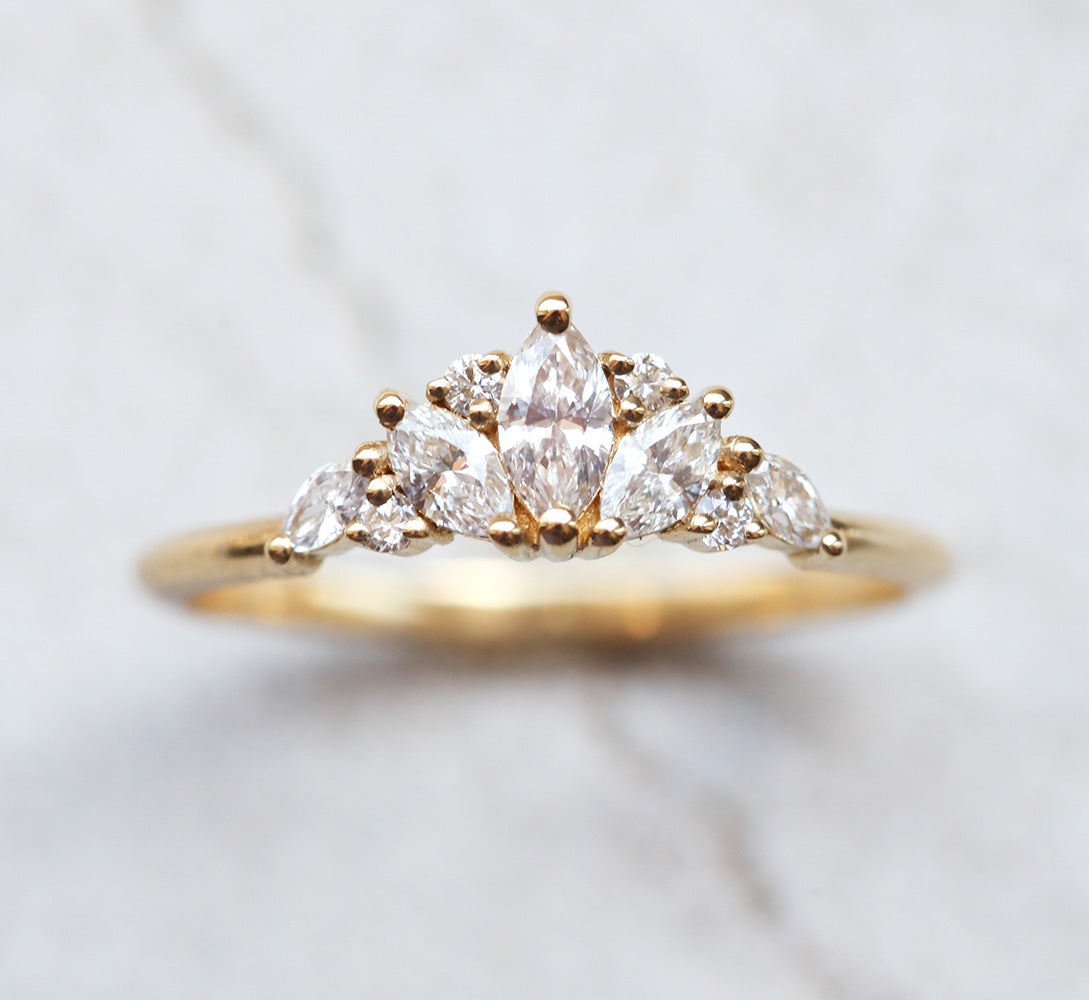 Louise Diamond Ring-Capucinne