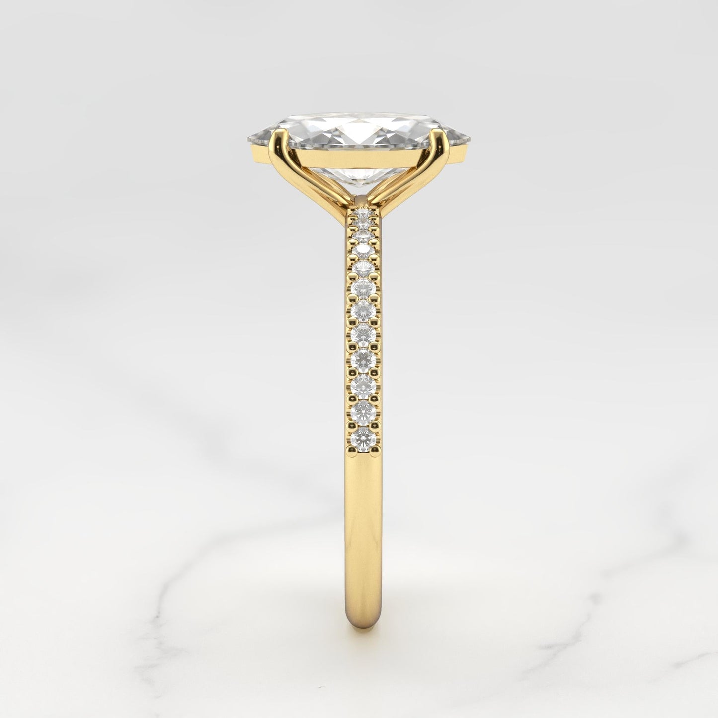 Dijamantski prsten marke Markuise half pave Solitaire