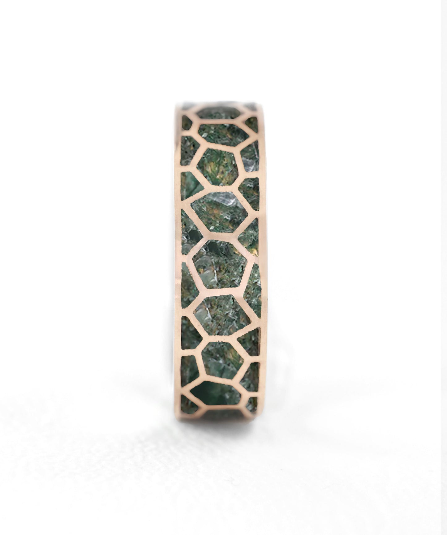 Moss Agate Unisex Burma sa jedinstvenim detaljima