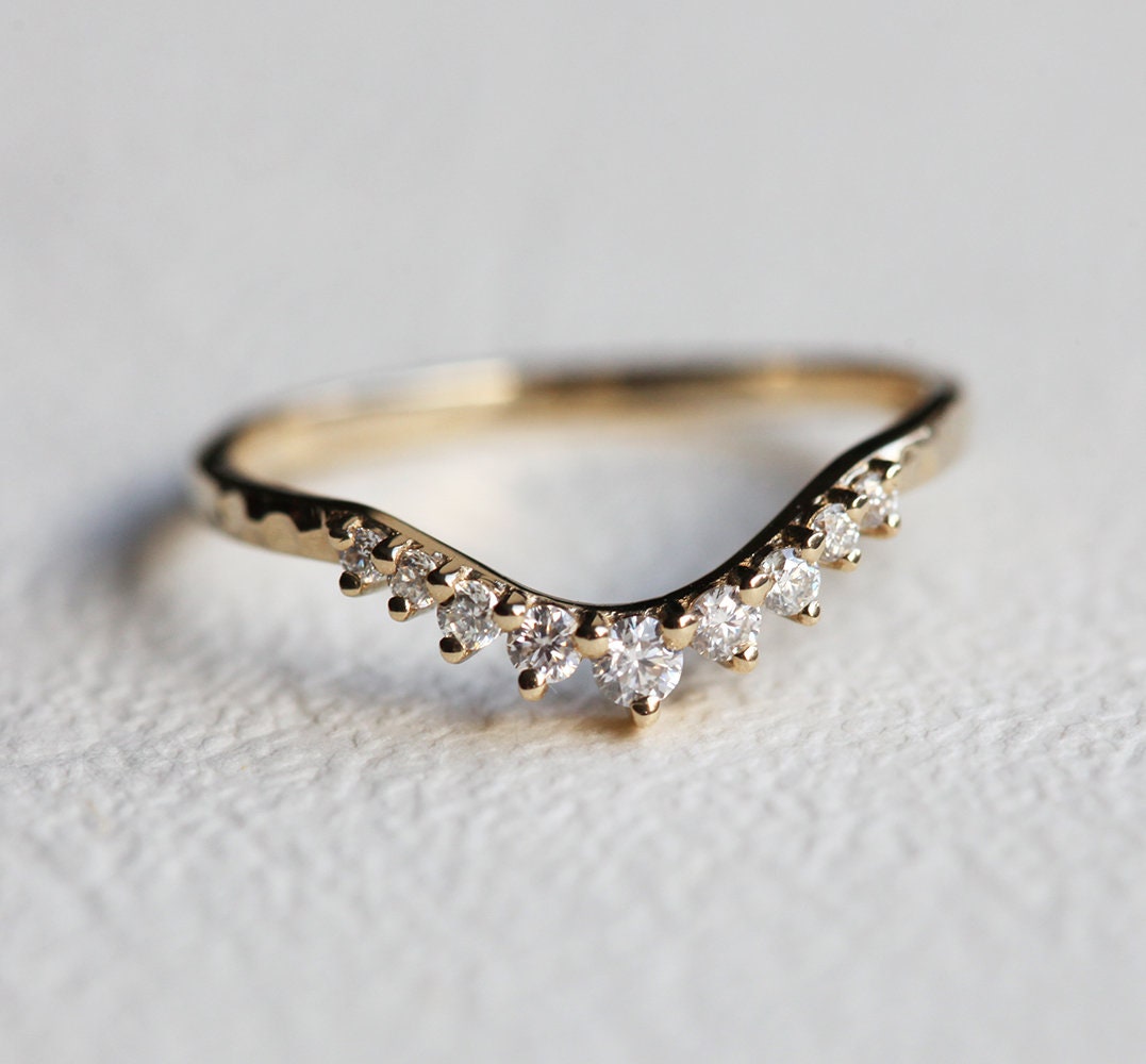 Paloma Moissanite Tri kamena Prsten-Capucinne