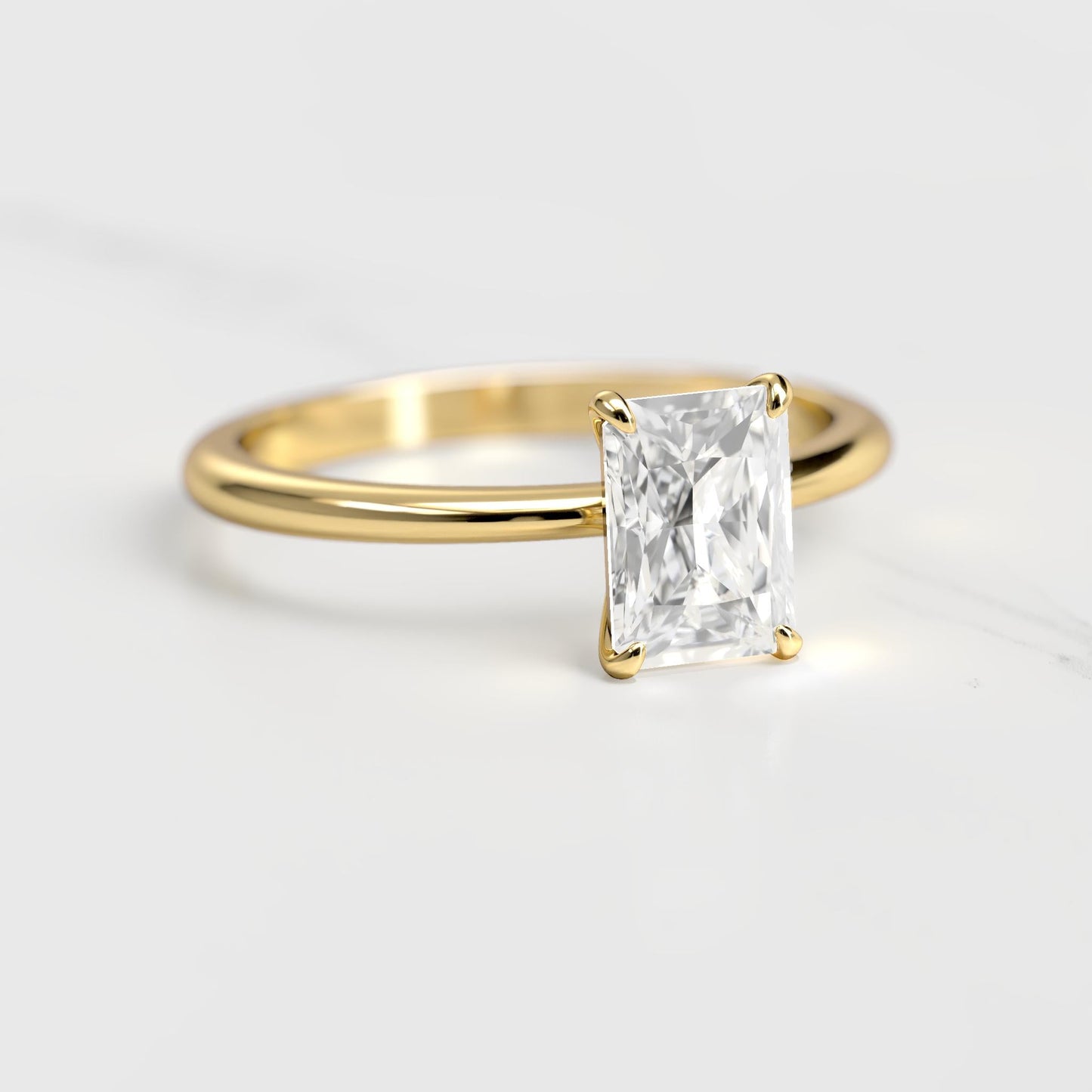 Sjajni pasijans moissanite prsten