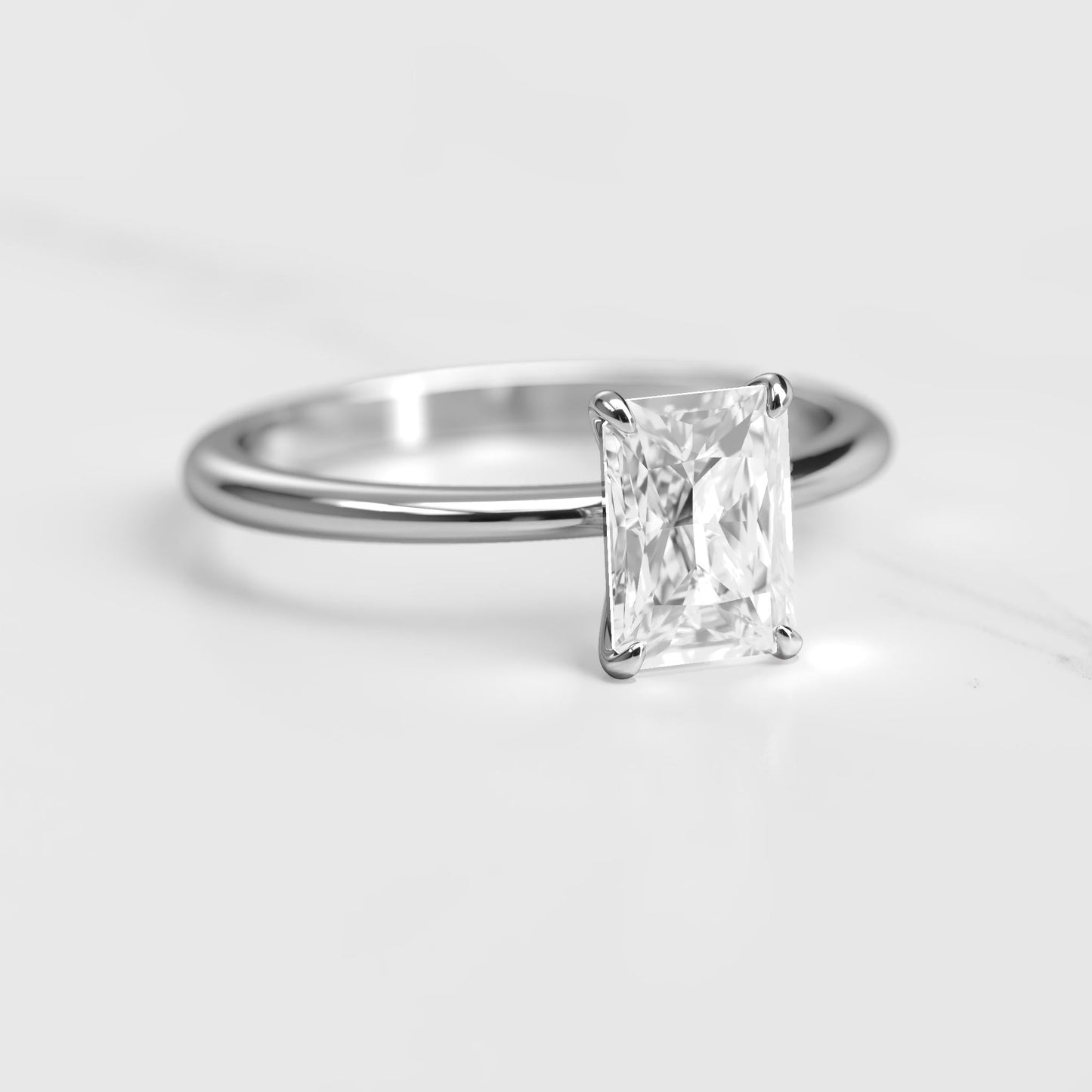 Sjajni pasijans moissanite prsten