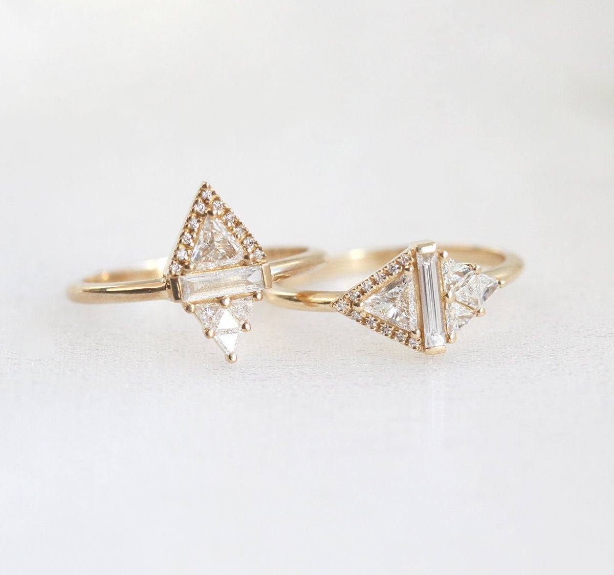 Rhombus Diamond Ring - Capucinne