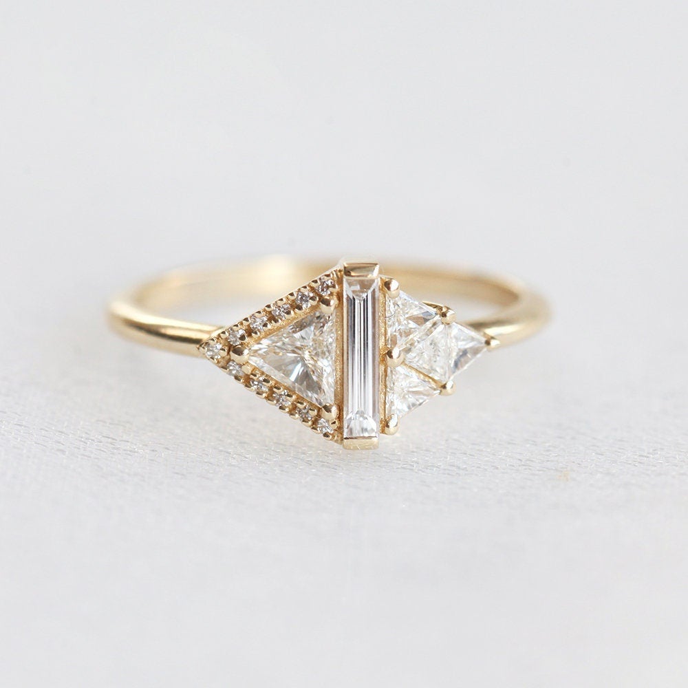 Rhombus Diamond Ring - Capucinne