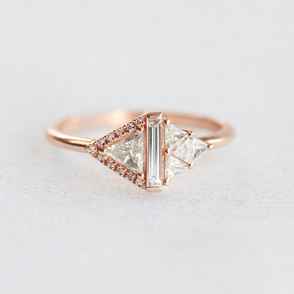 Rhombus Diamond Ring - Capucinne