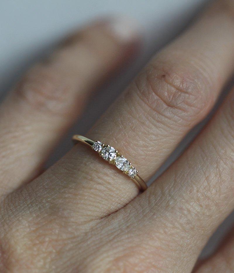 Rori Oval Diamond Cluster Ring-Capucinne