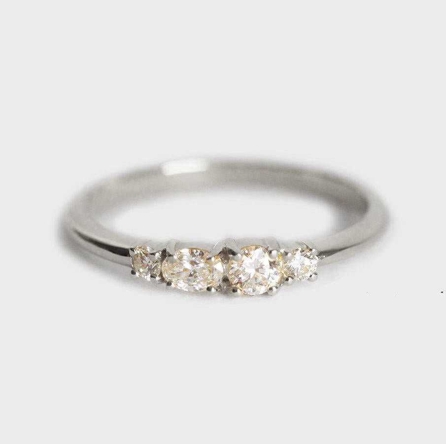 Rori Oval Diamond Cluster Ring-Capucinne