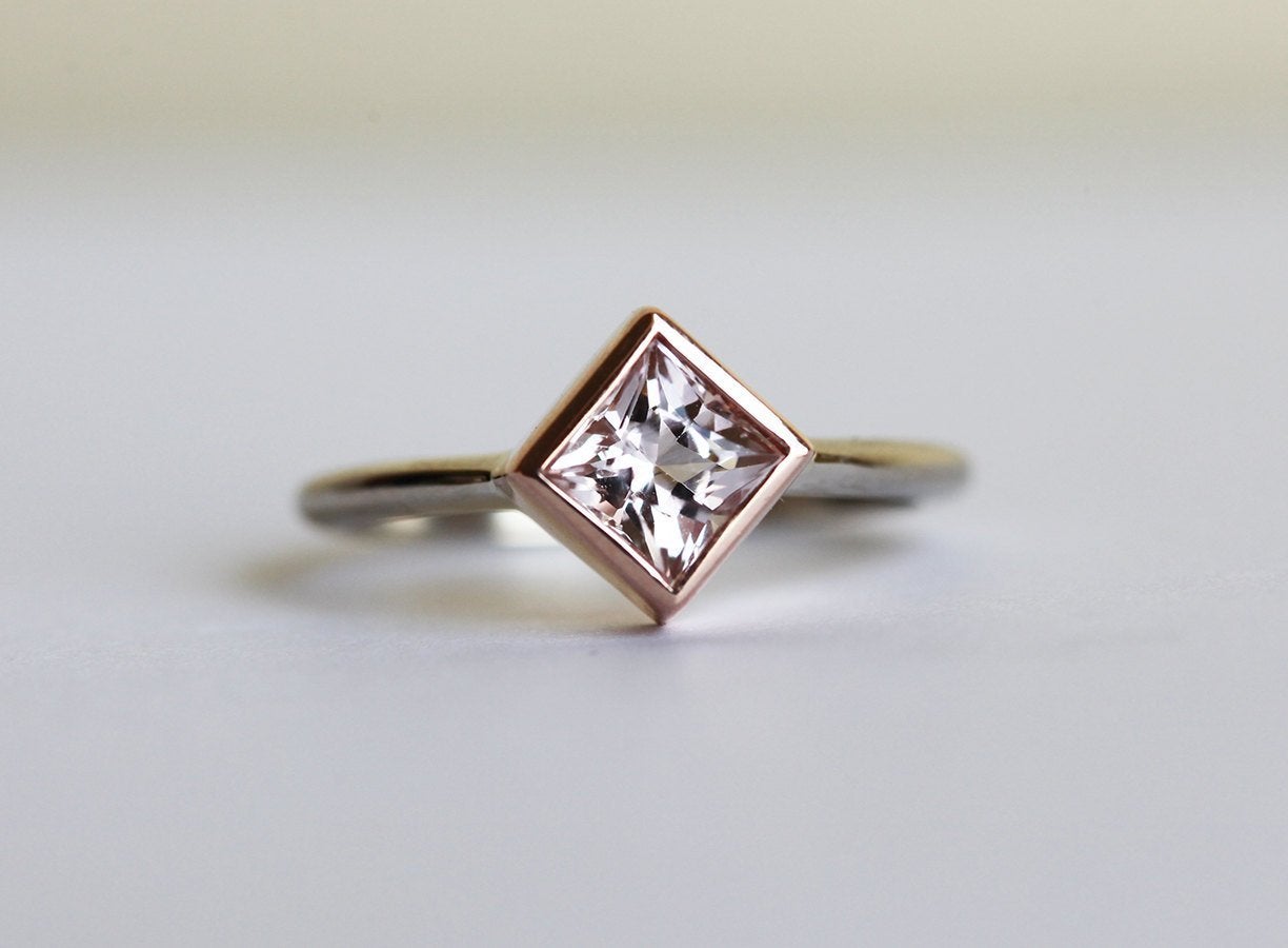 Prsten Princess Cut Morganita