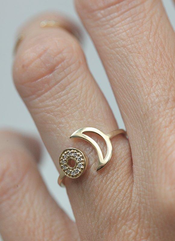 Sunce & Moon Ring-Capucinne