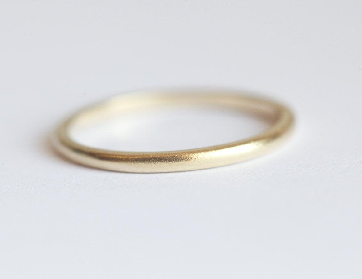 Vedding Ring, 14K Gold Ring-Capucinne