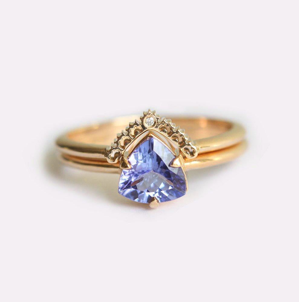 Vedding Ring, 14K Gold Ring-Capucinne