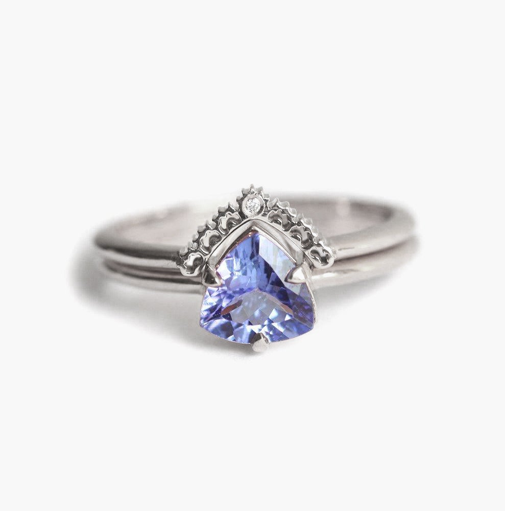 Vedding Ring, 14K Gold Ring-Capucinne