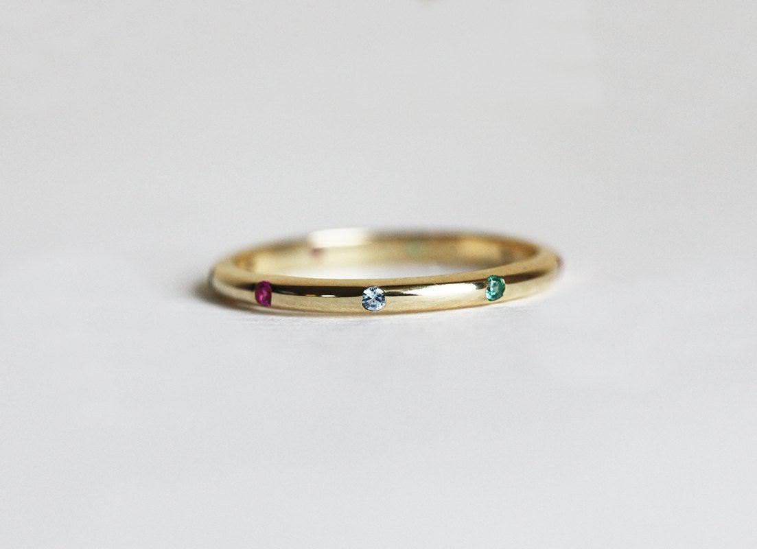 Birthstone Ring, Vedding Ring-Capucinne