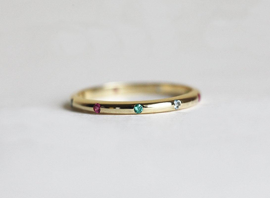 Birthstone Ring, Vedding Ring-Capucinne