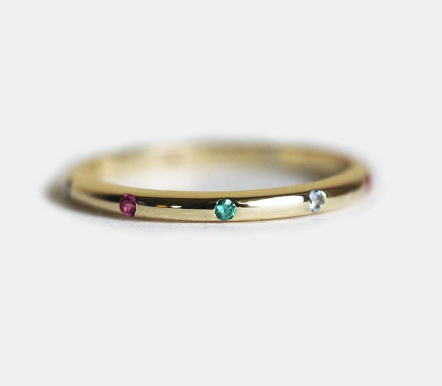 Birthstone Ring, Vedding Ring-Capucinne