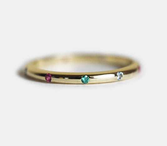 Birthstone Ring, Vedding Ring-Capucinne