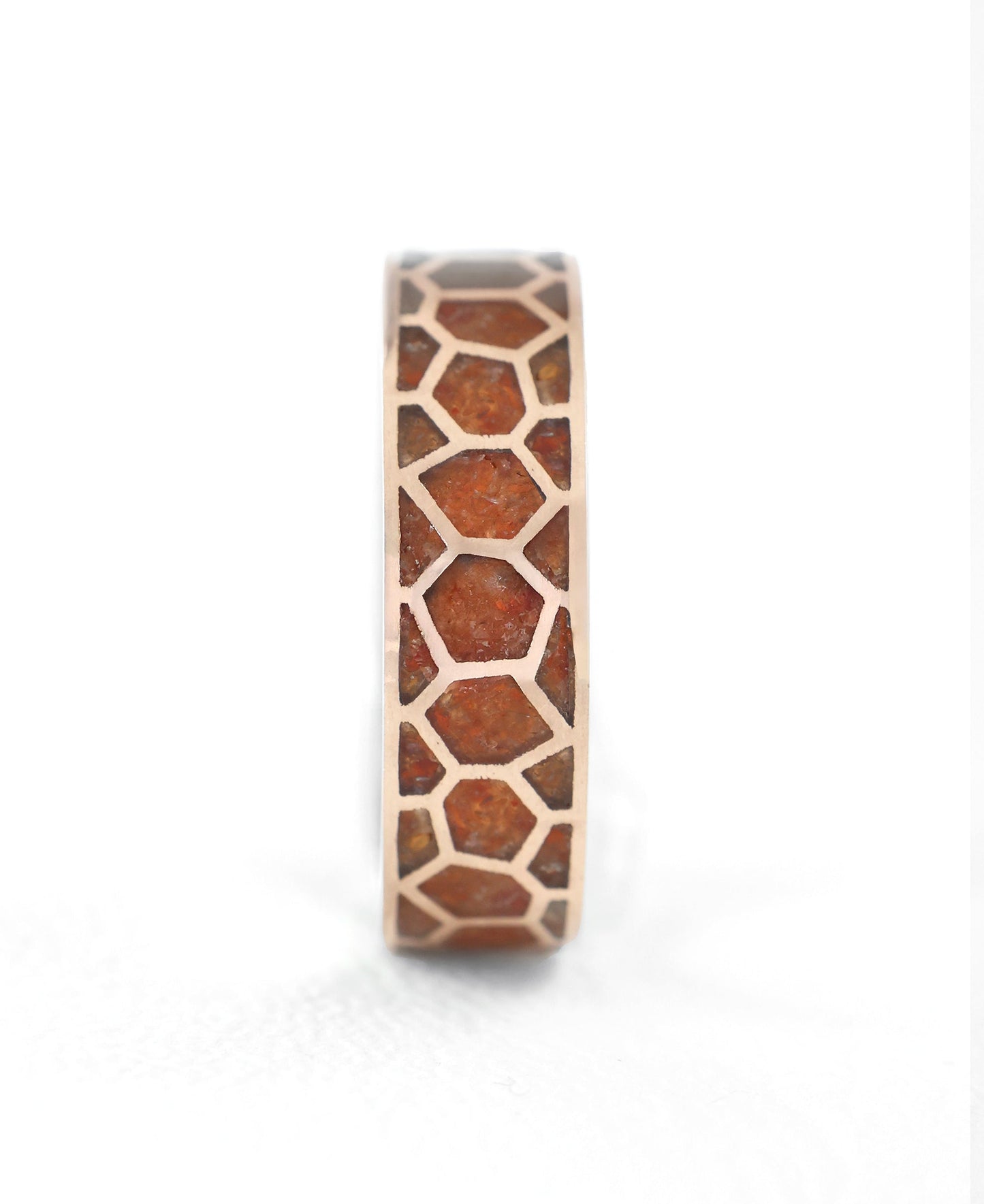 Carnelian Inlay Muška Burma od Roze Zlata