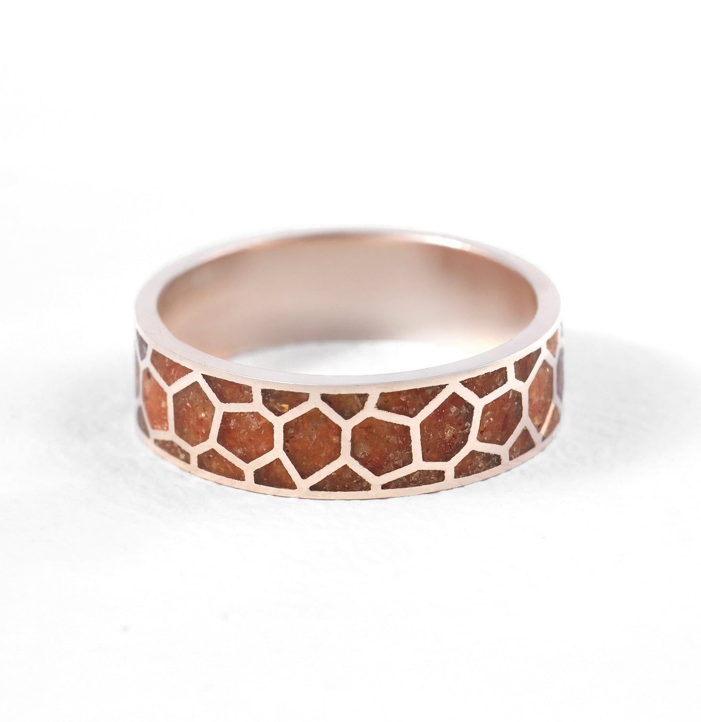 Carnelian Inlay Muška Burma od Roze Zlata