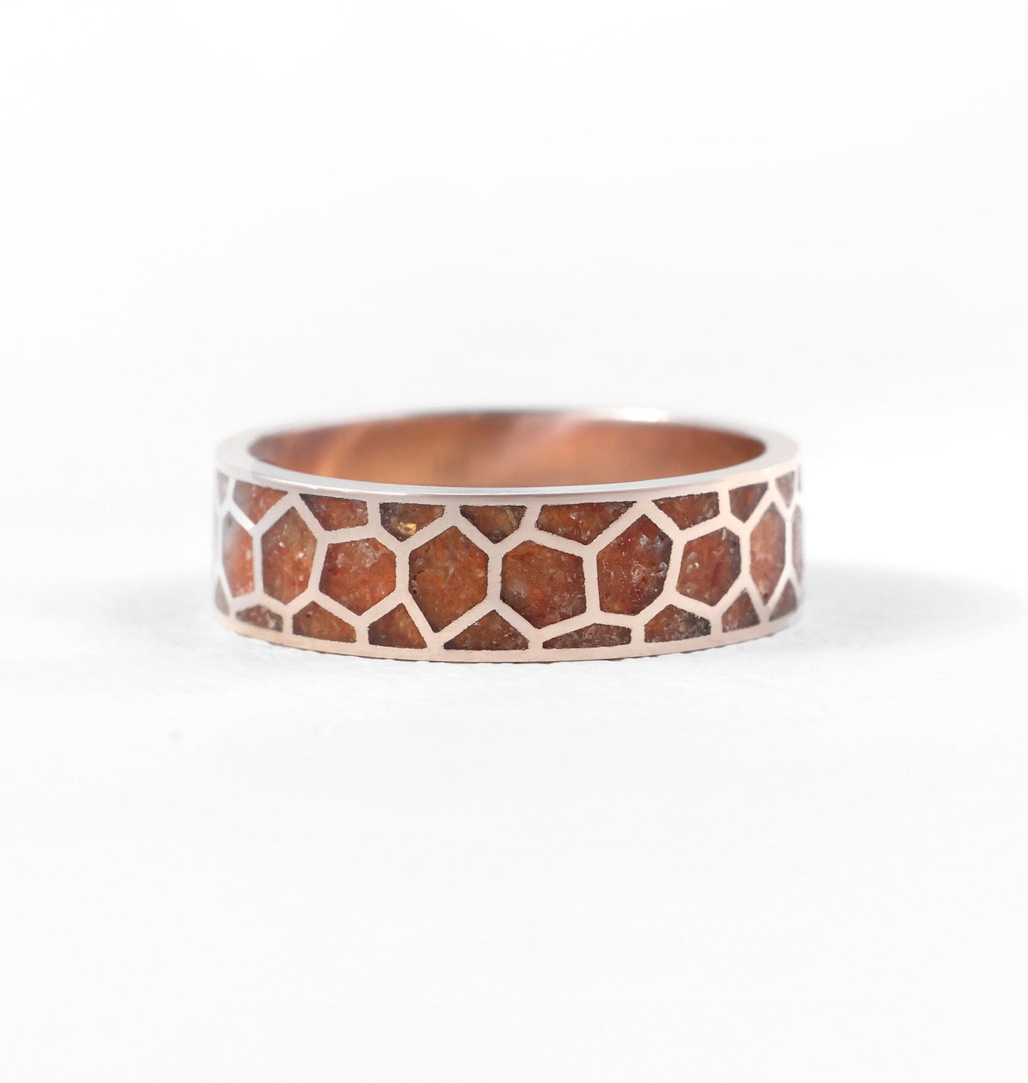 Carnelian Inlay Muška Burma od Roze Zlata