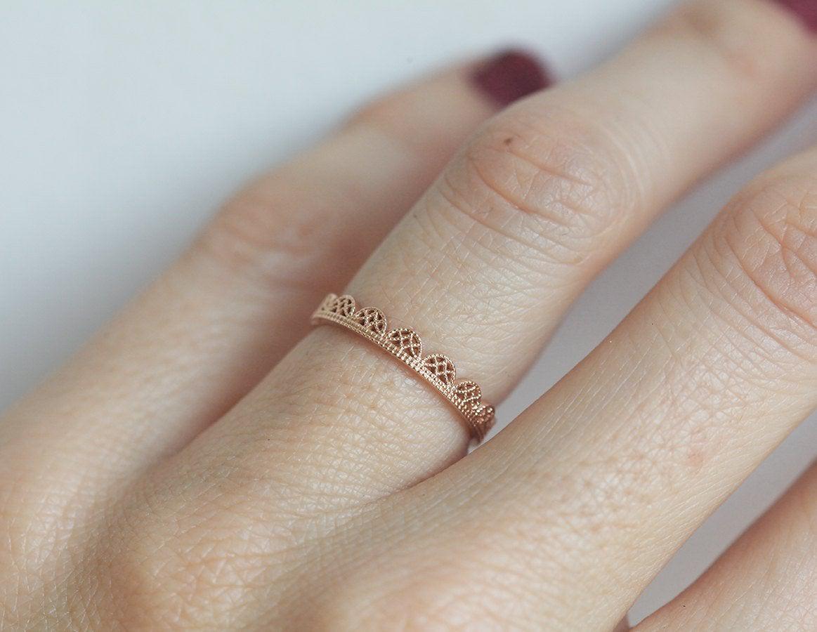 Misti Milgrain Ring-Capucinne