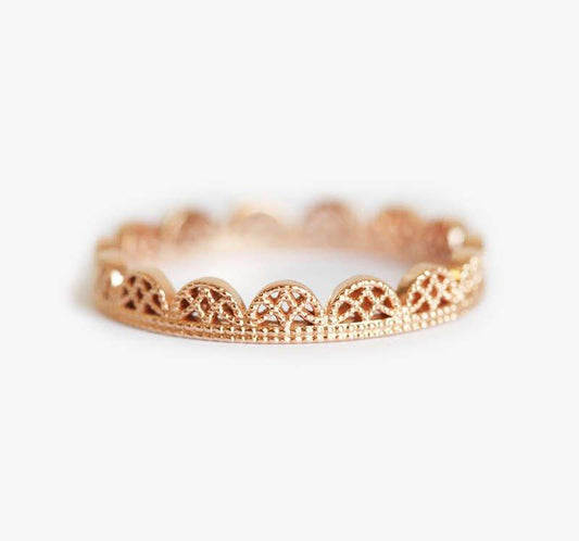 Misti Milgrain Ring-Capucinne