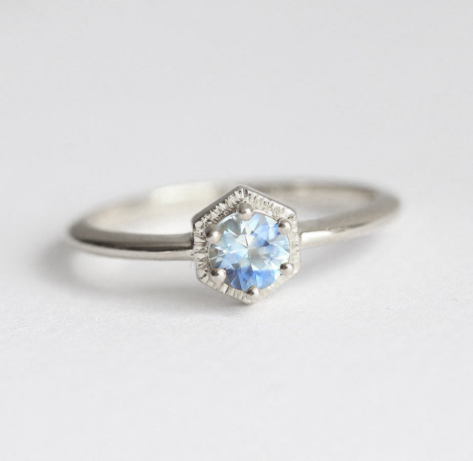 Jaida Blue Sapphire Ring-Capucinne