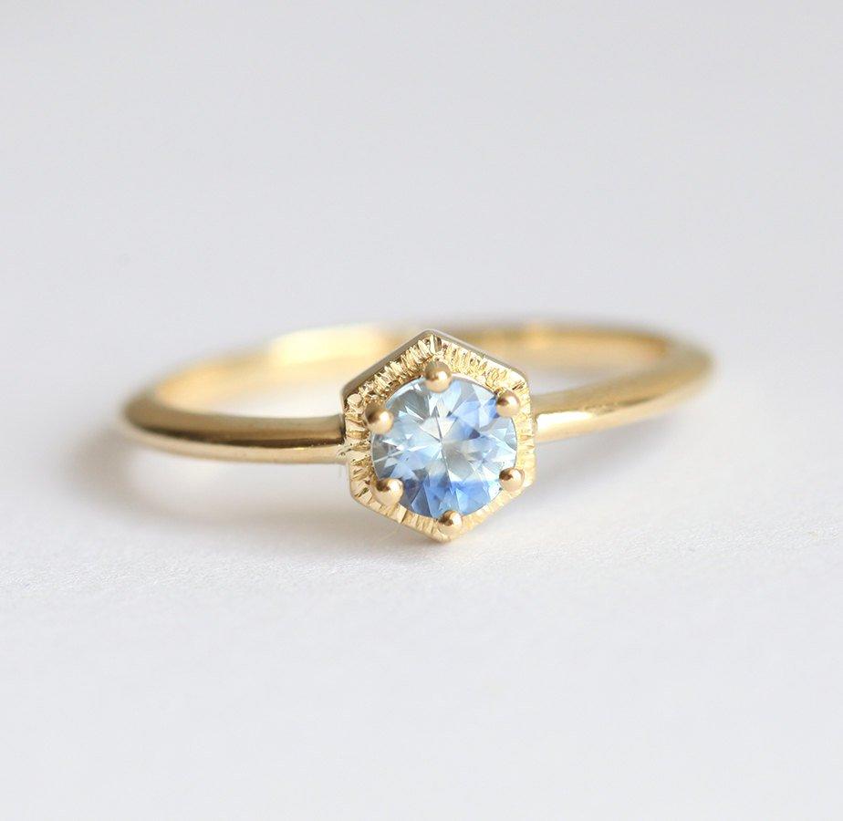 Jaida Blue Sapphire Ring-Capucinne