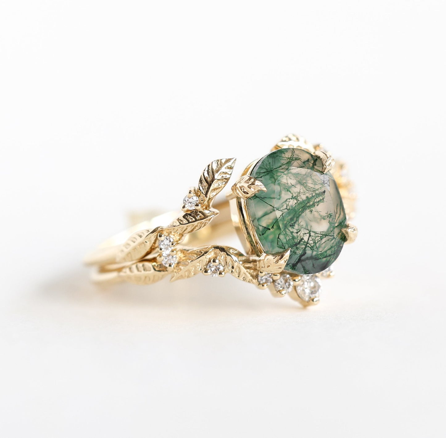 Set prstenova Moss Agate - Capucinne