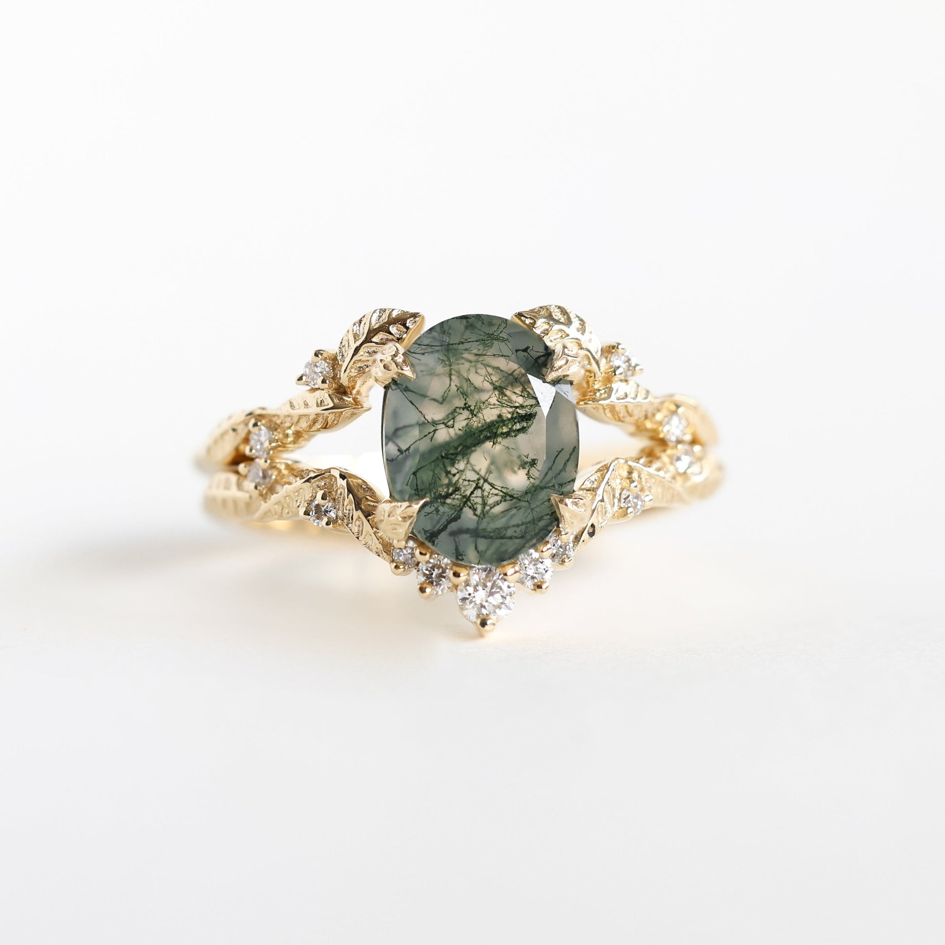 Set prstenova Moss Agate - Capucinne