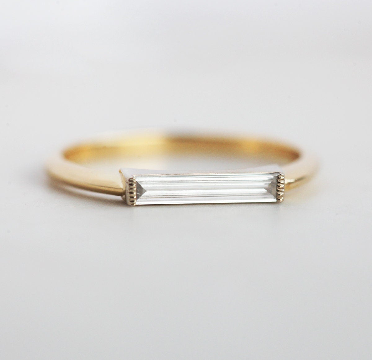 Lizzi Baguette Diamond Ring-Capucinne