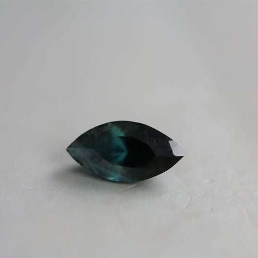 Teal safir labavog kroja markiza