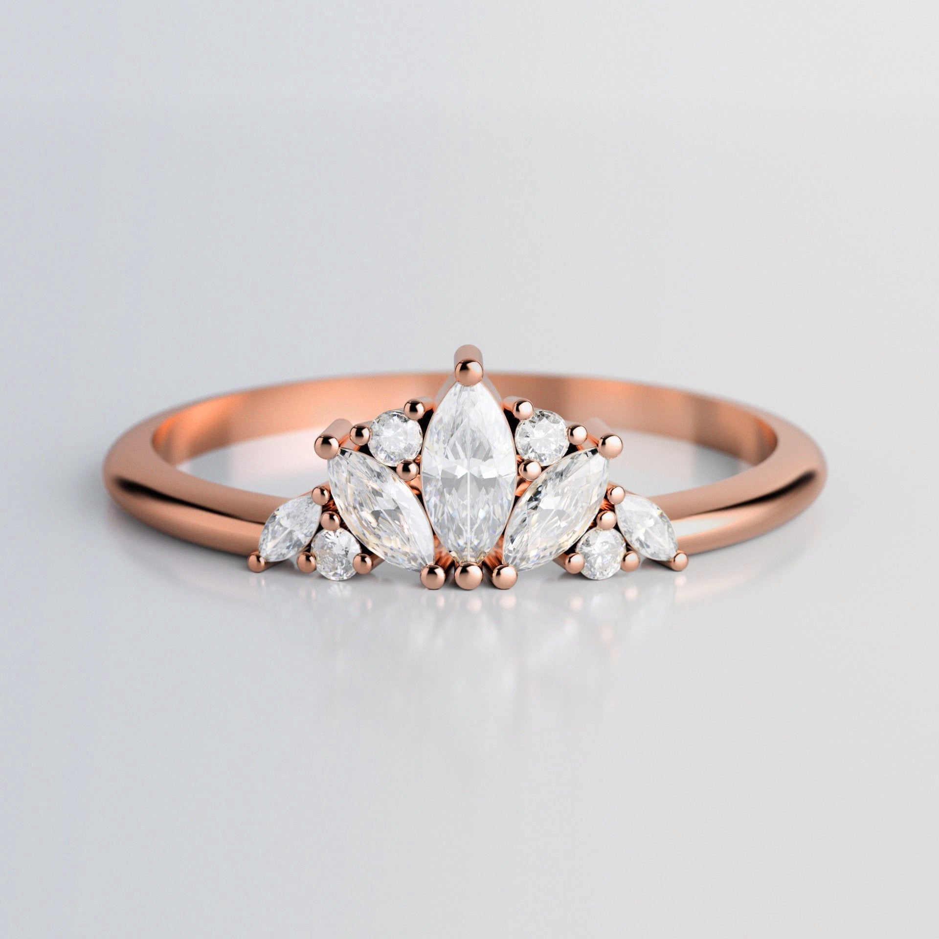 Louise Diamond Ring-Capucinne