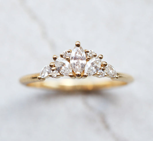 Louise Diamond Ring-Capucinne