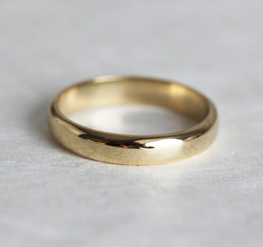 Mario 18K Gold Unisek Vedding Band-Capucinne