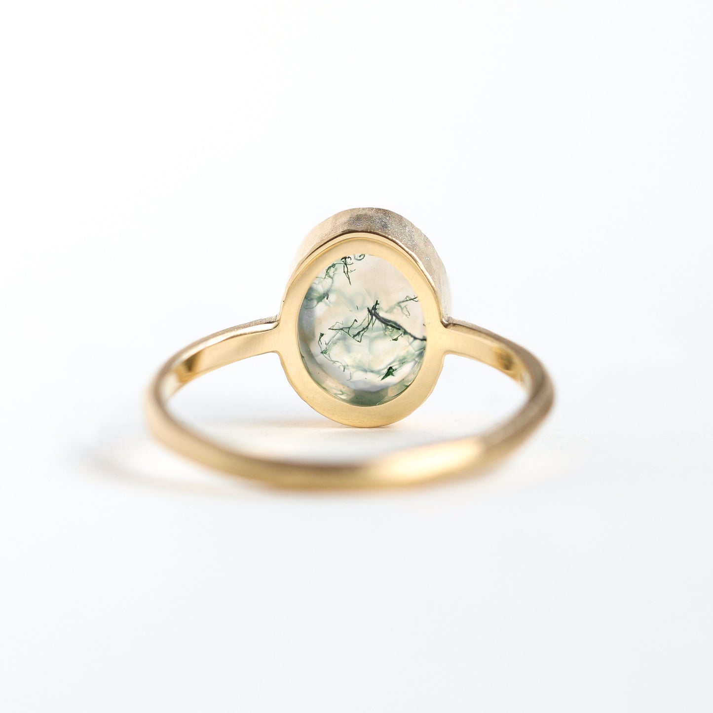 Prsten sa pasijansom od Moss Agate - Capucinne