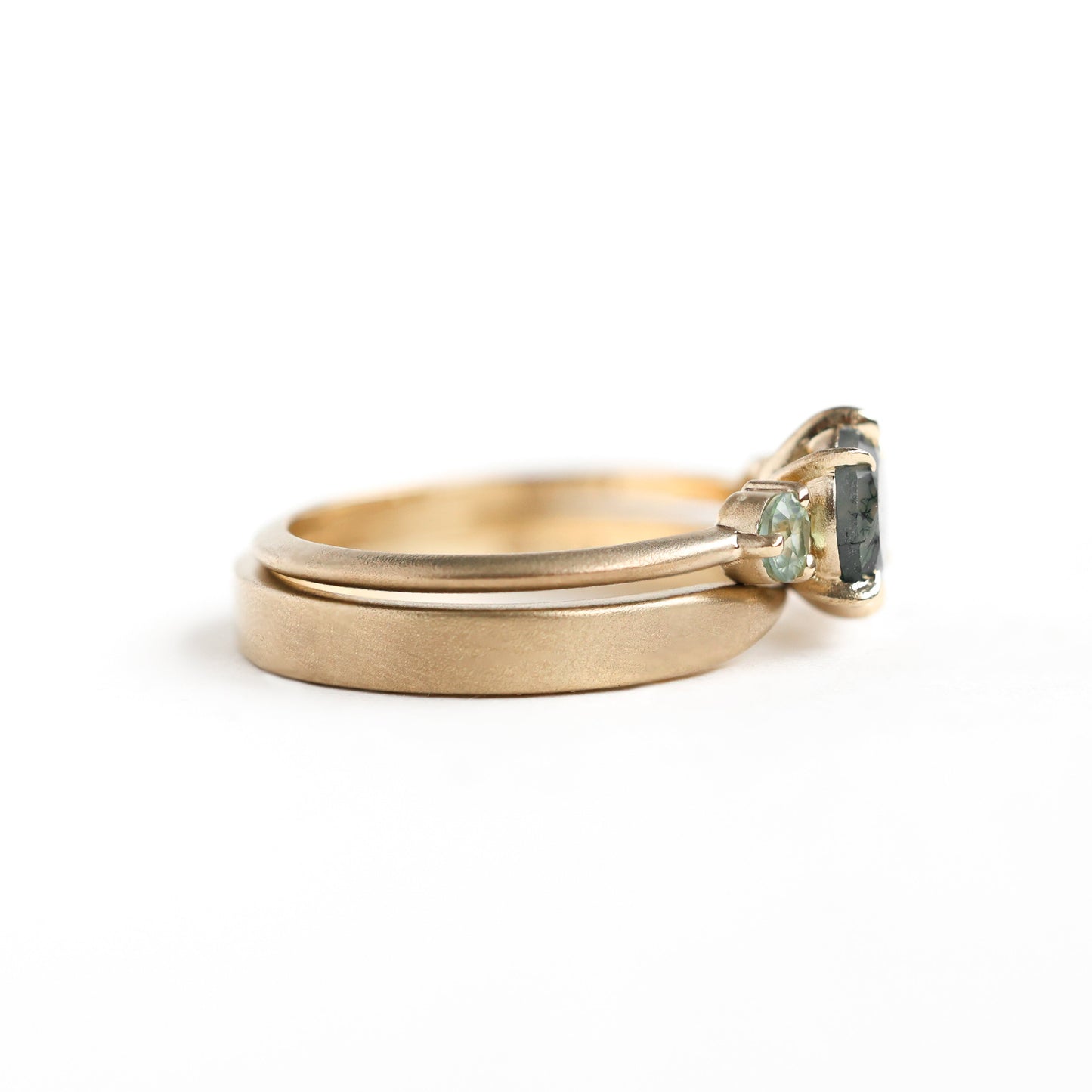 Set venčanih prstena od Moss Agate - Capucinne