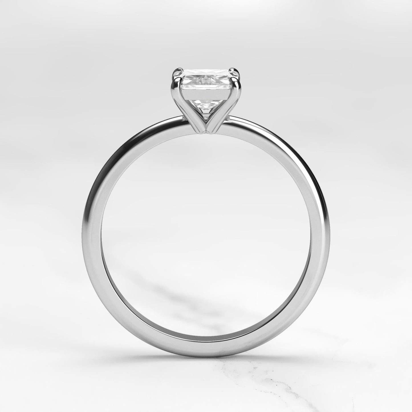 Sjajni pasijans moissanite prsten