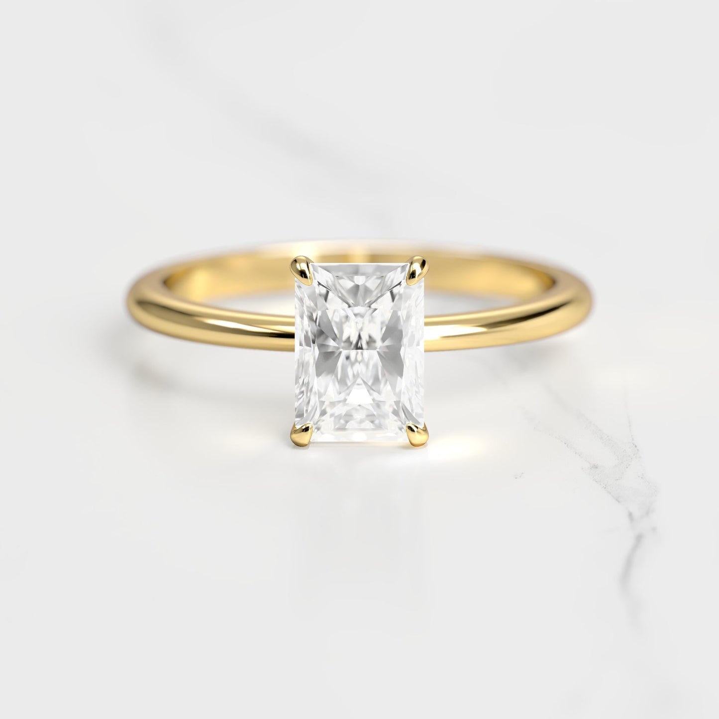 Sjajni pasijans moissanite prsten