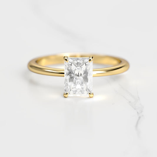 Sjajni pasijans moissanite prsten