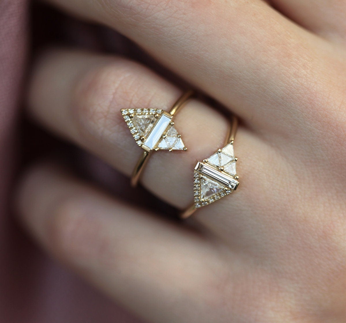 Rhombus Diamond Ring - Capucinne