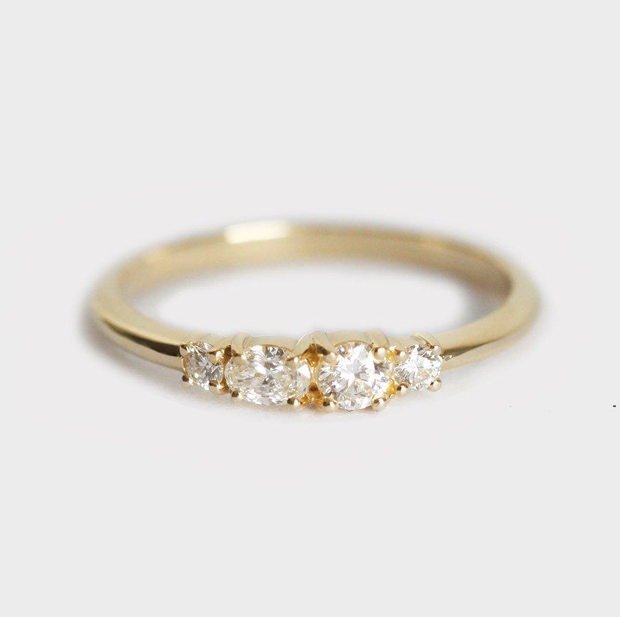 Rori Oval Diamond Cluster Ring-Capucinne