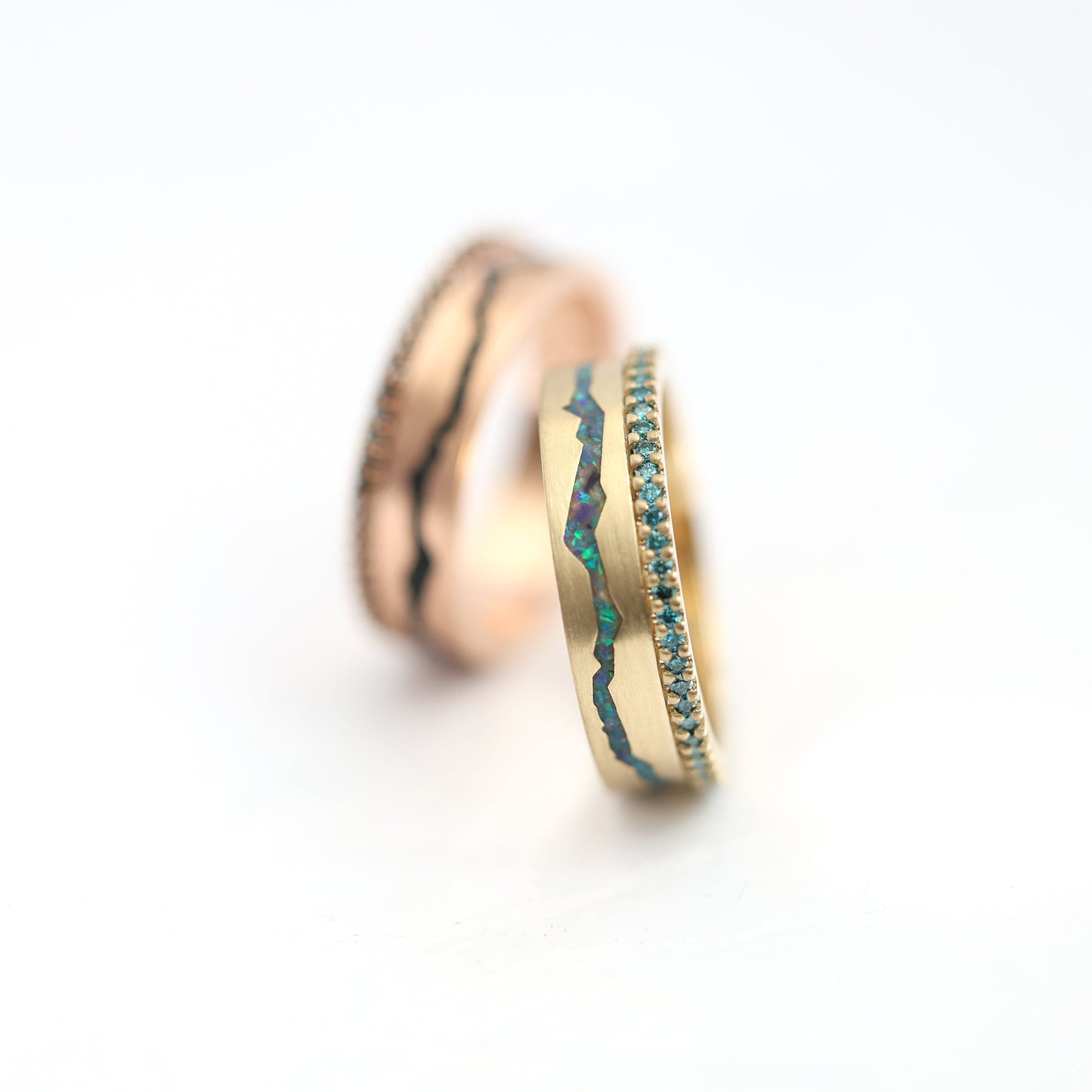 Rovan Black Spinel Band Vith Black Diamonds-Capucinne