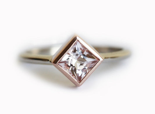 Prsten Princess Cut Morganita